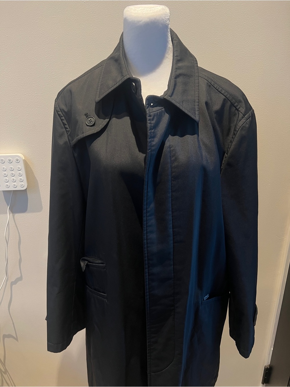 Men’s Black Label Men's Black Trench Coat